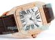 Swiss Clone Cartier Santos Ladies Watch Rose Gold Diamond Set 100th Anniversary Edition (3)_th.jpg